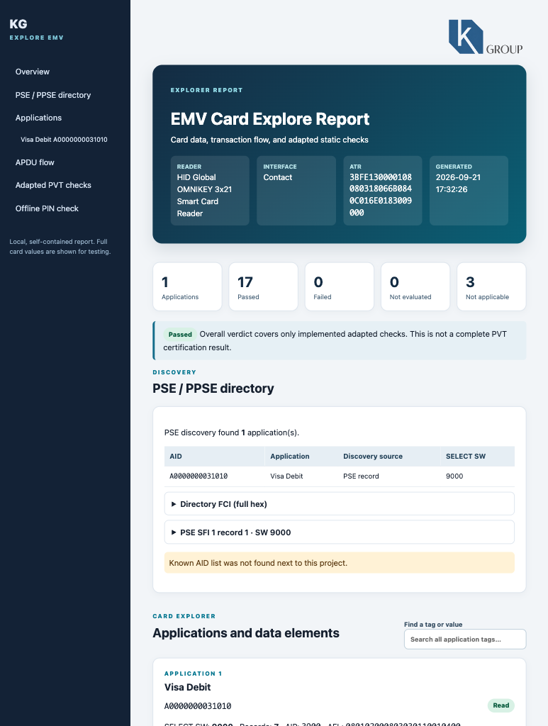 EMV HTML technical report